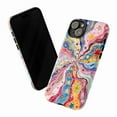 thumbnail image 3 of Cosmic Swirl Starburst Phone Case, Psychedelic Rainbow Galaxy Art Phone Cover Fits iPhone 16 15 14 13 12 11 Pro Max Mini, 3 of 6