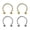 Gold, variant on Pair of Horseshoe Eyebrow Ear Cartilage Piercings Ion Plated Gold 18 Gauge 10mm