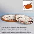 thumbnail image 4 of Tree Round Car Coasters (6PCS) Microfiber Leather, 11x11 cm/4.3x4.3 in, Drink Cup Holder Mats for Car, Absorbent Car Accessories, Set of 6 Car Coasters, 4 of 6