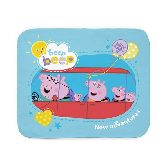CafePress - Peppa Pig: New Adventures - Sherpa Fleece Throw Blanket 60" x 50"