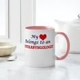 thumbnail image 4 of CafePress - My Heart Belongs To An Otolaryngologist Mugs - 11 oz Ceramic Mug - Novelty Coffee Tea Cup, 4 of 4
