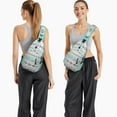 thumbnail image 6 of Artistic Abstract Sling Backpack for Women Men, Trendy Lightweight Crossbody Bag for Hiking and Everyday Use, 6 of 6
