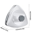 thumbnail image 2 of Cqxid Autres Fournitures de Nettoyage Liquidation Raclette Magnétique Double Face pour Verre Raclette Tri-angle pour Verre, 2 of 2