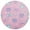 Dog Paw Prints and Bows, variant on 15 Inch Round Grid Plate Mats Heat Non-Slip Resistant PVC Placemats for Kitchen Dining Table Decor Cute Red Bows Pattern 1PCS
