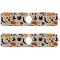 thumbnail image 2 of Coolnut Halloween Cat Pumpkin Sink Splash Guard for Faucet 2 Packs Faucet Absorbent Mats, Black Bat Faucet Handle Drip Catcher for Kitchen, Bathroom,Sink Mat, Dish Drying Mat, 30"x5.5", 2 of 7