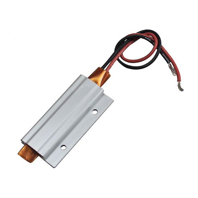 Placa calefactora PTC de aislamiento, carcasa de aluminio segura y de alta confiabilidad Elemento calefactor PTC Placa calefactora termostática 60 × 28 × 7 mm(12V/70)