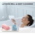 thumbnail image 3 of Silicone Body Scrubber, 2 In 1 Shower Scrubber For Body, Soft Silicone Loofah For Sensitive Skin, Scalp Massager Shampoo Brush, Double-sided Body Brus, 3 of 5