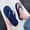 #0192-Dark Blue, variant on Couple's Massage Flip Flops, Textured Footbed Thong Sandals with Massage Particles, EVA Lightweight Beach Slippers, Unisex Non Slip Casual Summer Footwear for Indoor Outdoor Gift