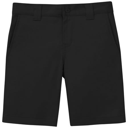 Classroom School Uniforms Adult Stretch Slim Fit Shorts 52484, 36, Black