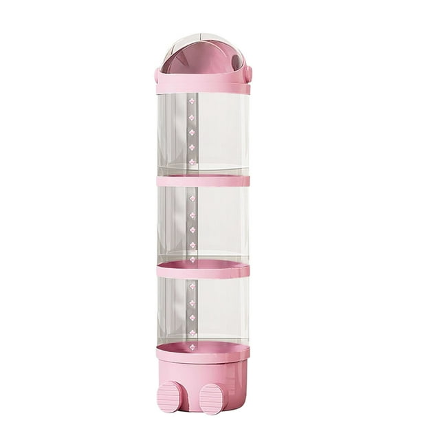 Stuffed Animal Storage Tube with Transparent Design, Large Vertical Organizer for Kids’ Plushies and Dolls, Clear Dustproof Display Box with Lid