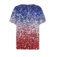 thumbnail image 5 of Puntoco top Con Botones Y Cuello En V Con Estampado Del Día De La Independencia Para Mujer, Color Blanco L, Regalo Para Mujer, 5 of 5