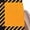 Orange, variant on Fengqque Women's Plus Size 3/4 Sleeve Blouses Round Neck Chest Cutout Plaid Loose Summer Tees Yellow XL(XL)