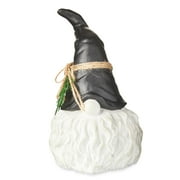 Holiday Time Black and White Resin Gnome Decor, 7.25"