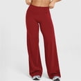 thumbnail image 2 of Leggings de entrenamiento for mujer, pantalones de Yoga sin costuras, de pierna ancha, acampanados, de cintura alta, suaves, sin costura frontal, gimnasio, Control de barriga, 2 of 5
