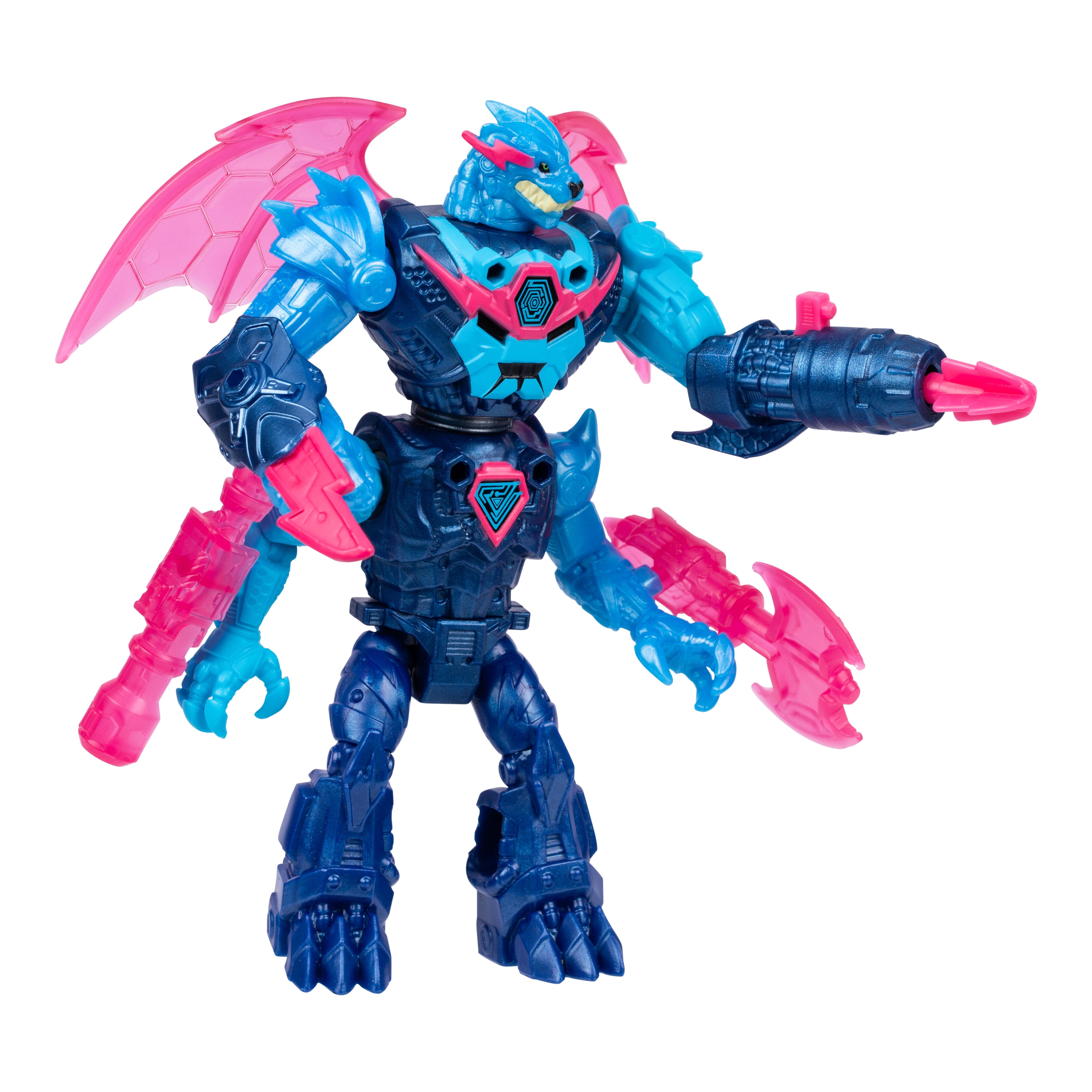 MrBeast Lab Hybrids Mega pack, Reveal Different Hybrid Parts to Create 4 Mix & Match Figures, Ages 5+
