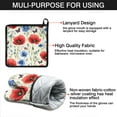 thumbnail image 7 of Pioneer Flower Kitchen Oven Mitt and Pot Holder Sets 2 Pcs for Baking, Cooking and Grilling, Heat Resistant Up To 392 °F, 7 of 7