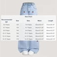 thumbnail image 3 of Girls' Elastic Waist Flared Leg Jeans Solid Color Full Length Pants for Kids, 3 of 6