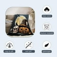 thumbnail image 3 of Halloween Throw Blanket Twin Pumpkins Skull Blanket Black Spooky Scary Decorative Lightweight Fuzzy Soft Plush Fleece Blankets and Throws Couch Sofa Bed Outdoor Lap Blanket, 3 of 5