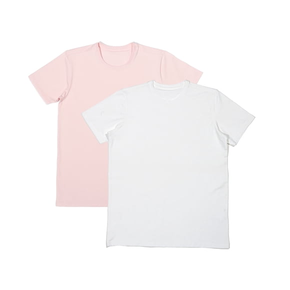 BELIME Set 2 Playera Hombre Cuello Redondo Slim Fit, Algodón, Manga Corta Casual
