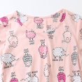 thumbnail image 3 of SWSMCLT Women's Midi Nightgown Billowy Cotton Pull On Comfy Crew Neck Night Shirt Lounge Dress Breathable Pink Medium, 3 of 3