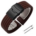 thumbnail image 3 of Correa de reloj de silicona de liberación rápida de 18 mm, 20 mm, 22 mm y 24 mm para Huawei Watch Gt2/3/4 de 46 mm para Fossil y Seiko, correas deportivas de goma, 3 of 5
