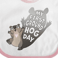 thumbnail image 4 of Inktastic My First Groundhog Day Cute Baby Boys or Girls Baby Bib, 4 of 4