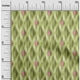 thumbnail image 2 of oneOone Velvet Lime Green Fabric Ikat Craft Projects Decor Fabric Printed By The Yard 58 Inch Wide, 2 of 4
