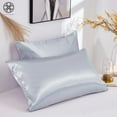 thumbnail image 5 of Luxtrada Set of 2 Solid Color Pillowcases Pillow Cover for Home Bedroom Hotel Travel (Queen Size,Gray), 5 of 8