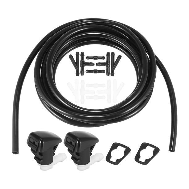 Delantero Limpiaparabrisas Lavado Manguera Kit para Dodge Durango - 15uds Negro