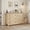 Wood Color, variant on Kojooin 6-Drawer Dresser - Stylish Freestanding Storage Unit with French-Inspired Curved Legs and Rattan Accents for Any Room