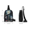 thumbnail image 5 of Death Note Sling Crossbody Backpack Shoulder Bag Chest Bag Daypack Sling Bags, 5 of 8