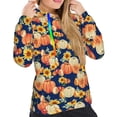 thumbnail image 4 of KLL fall Pumpkin Daisy for Womens Pullover Hoodie with Pocket Hooded Long Sleeve Shirts Sweatshirt for Women-XX-Large, 4 of 7