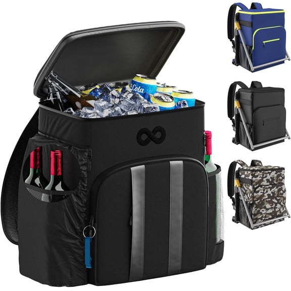 Everlasting Comfort Insulated Cooler Backpack, Leak Proof, 54 Can