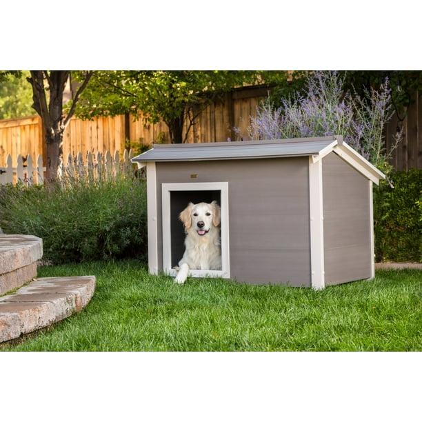 New Age Pet Ecoflex Insulated Dog House, Gray, 35.40"L x 46.50"W x 33.