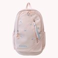 thumbnail image 6 of Nylon School Backpack, Lightweight Backpack with Bow Pendant, Spacious Trendy Backpack for Travel College Work, Pink, 6 of 6