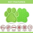 thumbnail image 4 of Almohadillas para lamer para perros con ventosas, almohadillas para lamer mantequilla de maní para baños de perros y alivio de la ansiedad para perros, almohadillas para lamer perros (verde) Rojo Verde, 4 of 5