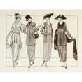 thumbnail image 2 of Anonymous 14x12 Black Ornate Wood Framed Double Matted Museum Art Print Titled: Fashion Awaits the Returning Conquerors (1919), 2 of 5