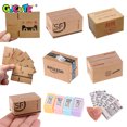 thumbnail image 2 of 1/5 piezas Mini Carton Express Box 1:12 Casa de muñecas en miniatura Simulación Express Box Decoración Juguete Casa de muñecas Decoración Muebles Accesorios, 2 of 5