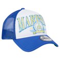 thumbnail image 3 of Men's New Era  Royal Seattle Mariners Distressed 9FORTY A-Frame Adjustable Trucker Hat, 3 of 6