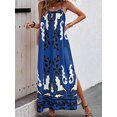 thumbnail image 6 of Michellecmm Women Summer Casual Long Dress Print Spaghetti Strap Sleeveless Cami Dress Loose Tie-Up Backless Holiday Dress, 6 of 6