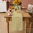thumbnail image 4 of Farmhouse Yellow Wild Flower Table Runner 90 Inches Long,Kitchen Dining Tablerunners Country Vintage Linen Texture Linen Table Runners Dresser Scarves for Home Dinner Wedding Holiday Party Decor, 4 of 9