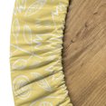 thumbnail image 5 of Ambesonne Summer Fitted Round Tablecloth, Romantic Blooming Branches, 36"- 40" Diameter, Pastel Yellow White, 5 of 5