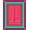 Pink, Pattern 4, variant on ODIKA 4x6 Machine Washable Non-Slip Area Rug, Celtic Knot Hooked DIY Kit Traditional Weaving High Traffic Rug, Green, 628946