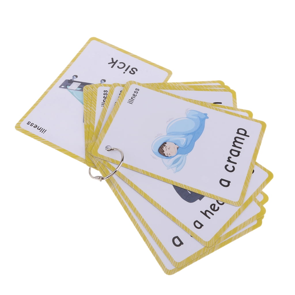Kids Flash Cards Set Sports Educational Learning Picture & Letter Card 