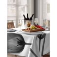 thumbnail image 6 of Black White Tulip Table Cloth, Spring Greyscale Leaf Flower Plant Waterproof Tablecloth for Rectangle Tables, Reusable Washable Fabric Table Cover for Restaurant Kitchen Dining Tables 60"x102", 6 of 6
