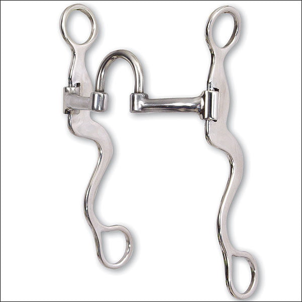 Wincal Horse Chew Stainless Steel Western Bit with German Silver Trims