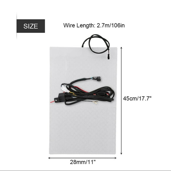 Heated Seat Kit,2pcs Universal Carbon Fiber Car Heated Seat Carbon Fiber Seat Heater Smooth Operation