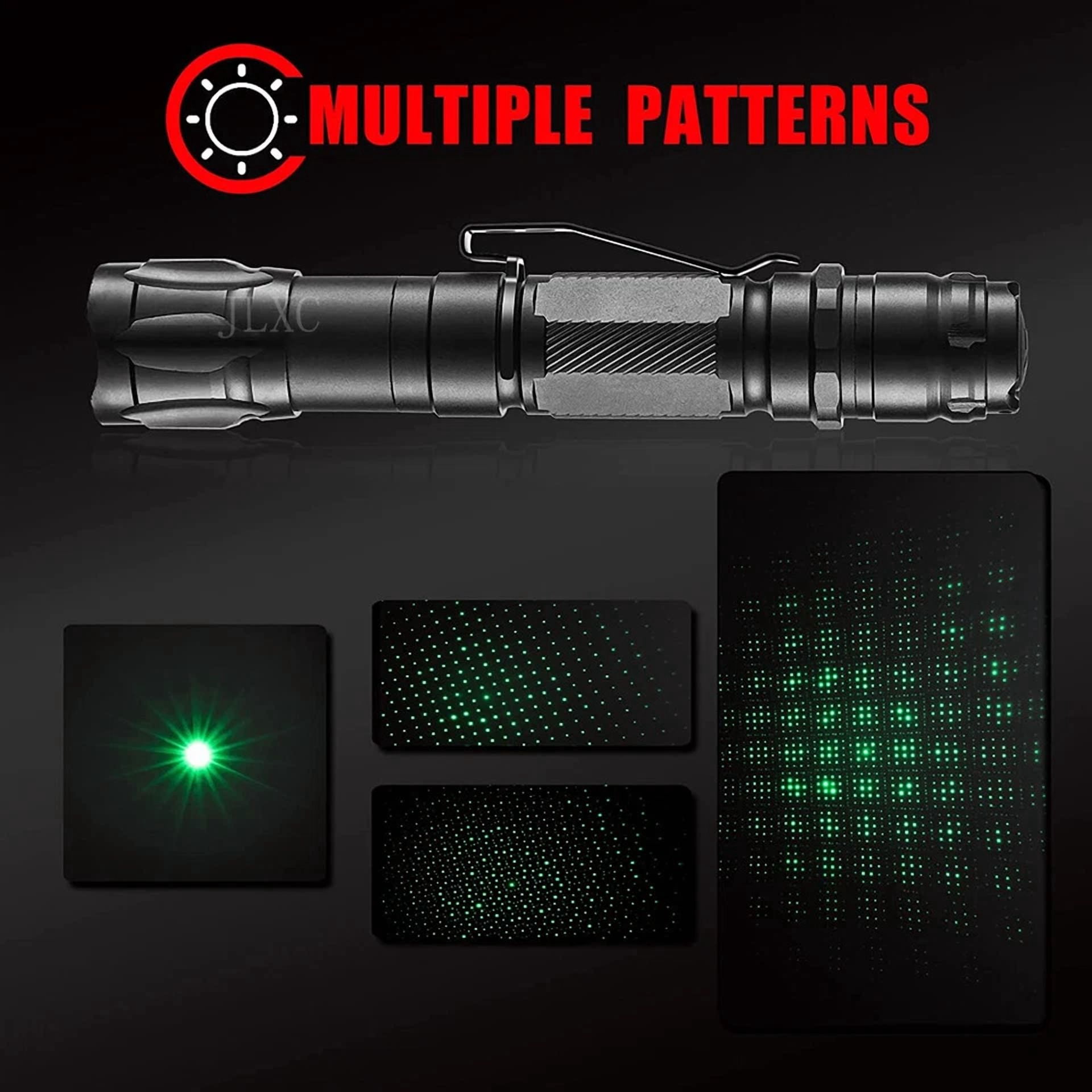 CRESTIN- 6000Miles Green Laser Pointer Star Visible Beam Light 2Mw Rechargeable Lazer Pen