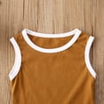 thumbnail image 3 of Girls boys summer sleeveless vest + elastic waist drawstring shorts sports suit, 3 of 4