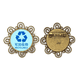 thumbnail image 1 of Broche de flores EsES icono de basura recuperable regalo de joyería para mujeres y niñas, 1 of 3